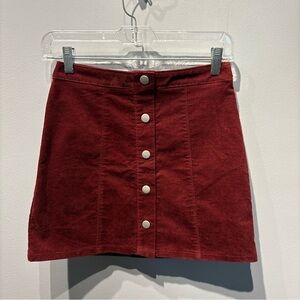Altar'd State Red Mini Skirt